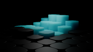 Turquoise abstract render